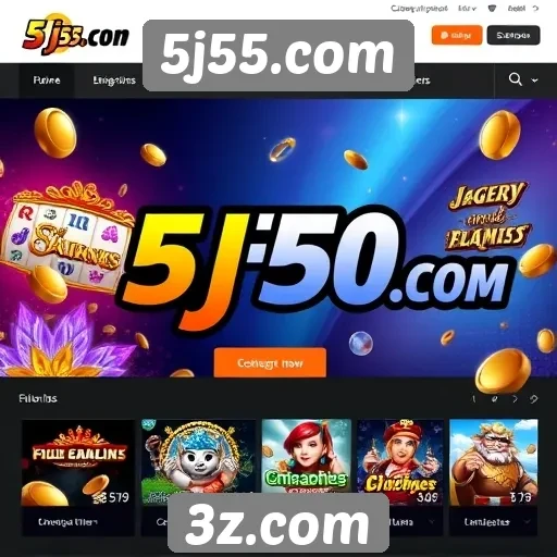 Visão geral do site 5j55.com e suas ofertas de jogos