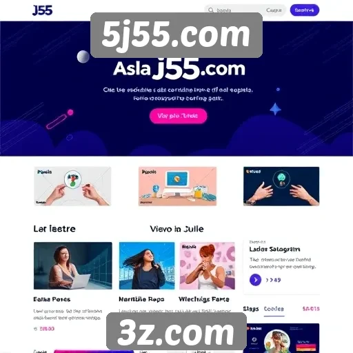 Usabilidade e design do site 5j55.com
